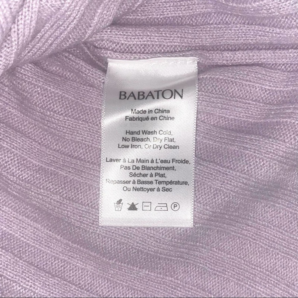 Aritzia Babaton Cropped Sweater, XS “Nathaniel”, Lilac, Wool blend - Picture 5 of 9